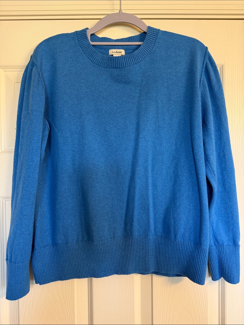 L.L. Bean Women's Bright Blue Crewneck Sweater